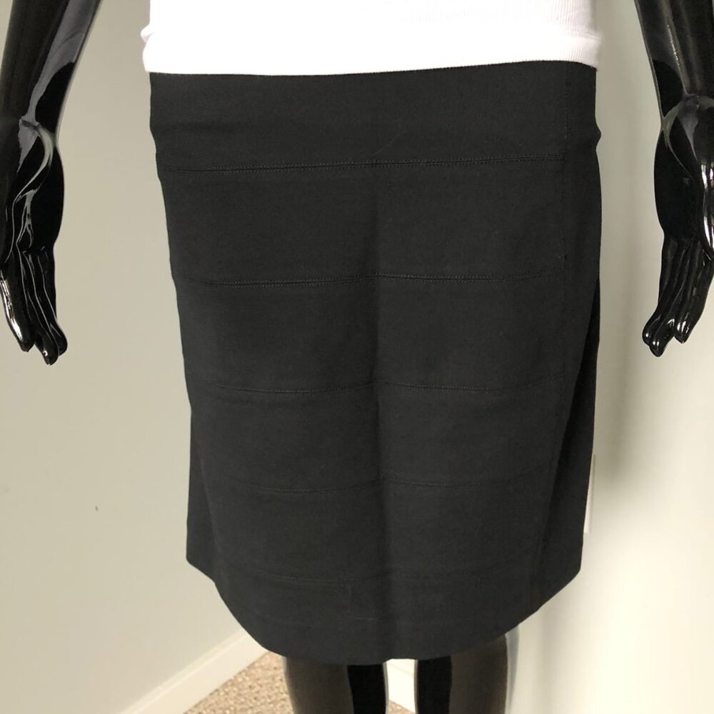 Vince. Black 6 S Skirt women's Knee Length Stretch Office Career pencil